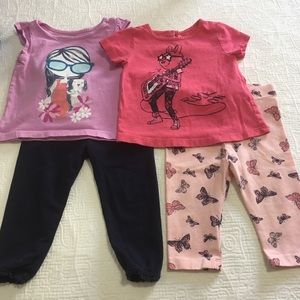 12-18m (4/$20) Assorted Tees & Leggings